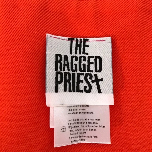🍊The Ragged Priest (Rattle top ) Orange 🍊 Crop Top - Picture 5 of 7
